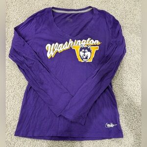 University of Washington Nike Long Sleeve Tee size Medium